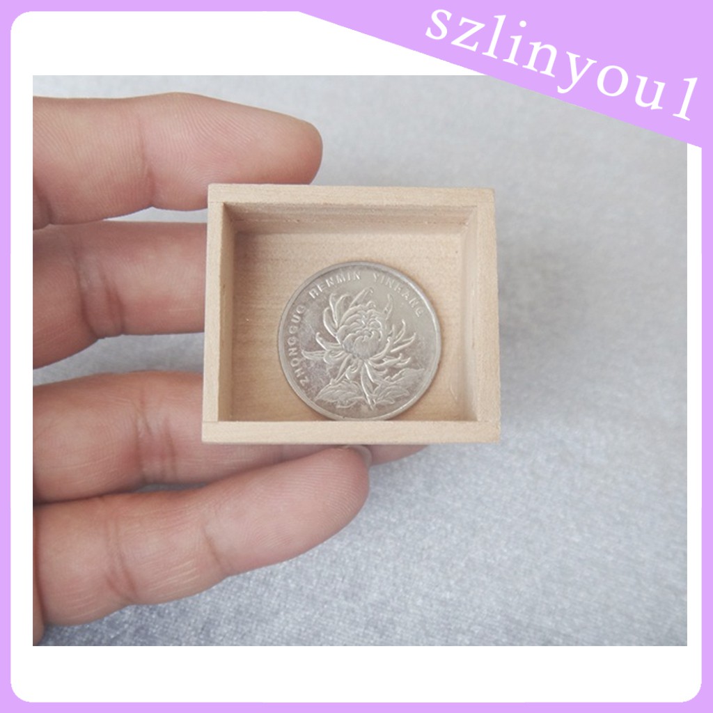 Bộ 3 Hộp Gỗ Mini 1: 12 Trang Trí Nhà Búp Bê