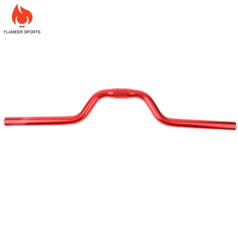 Flameer Sports Alloy Mountain Bike Cycling Fixed Gear Riser Handlebars 25.4mm 52cm Red