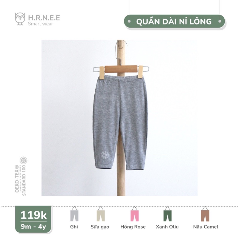 Quần rời nỉ lông hrnee