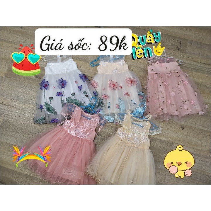Vkids149 - Váy công chúa siêu đẹp , Sale sốc đồng giá cho bé mặc noel ,nhiều mẫu , bé 1 tuổi đến 6 , sỉ ôm lô Vkids