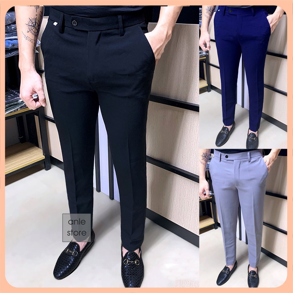 Quần tây nam SlimFit ống côn Hàn Quốc - Quần âu nam Co dãn Chống nhăn giữ form - Anle Store | BigBuy360 - bigbuy360.vn