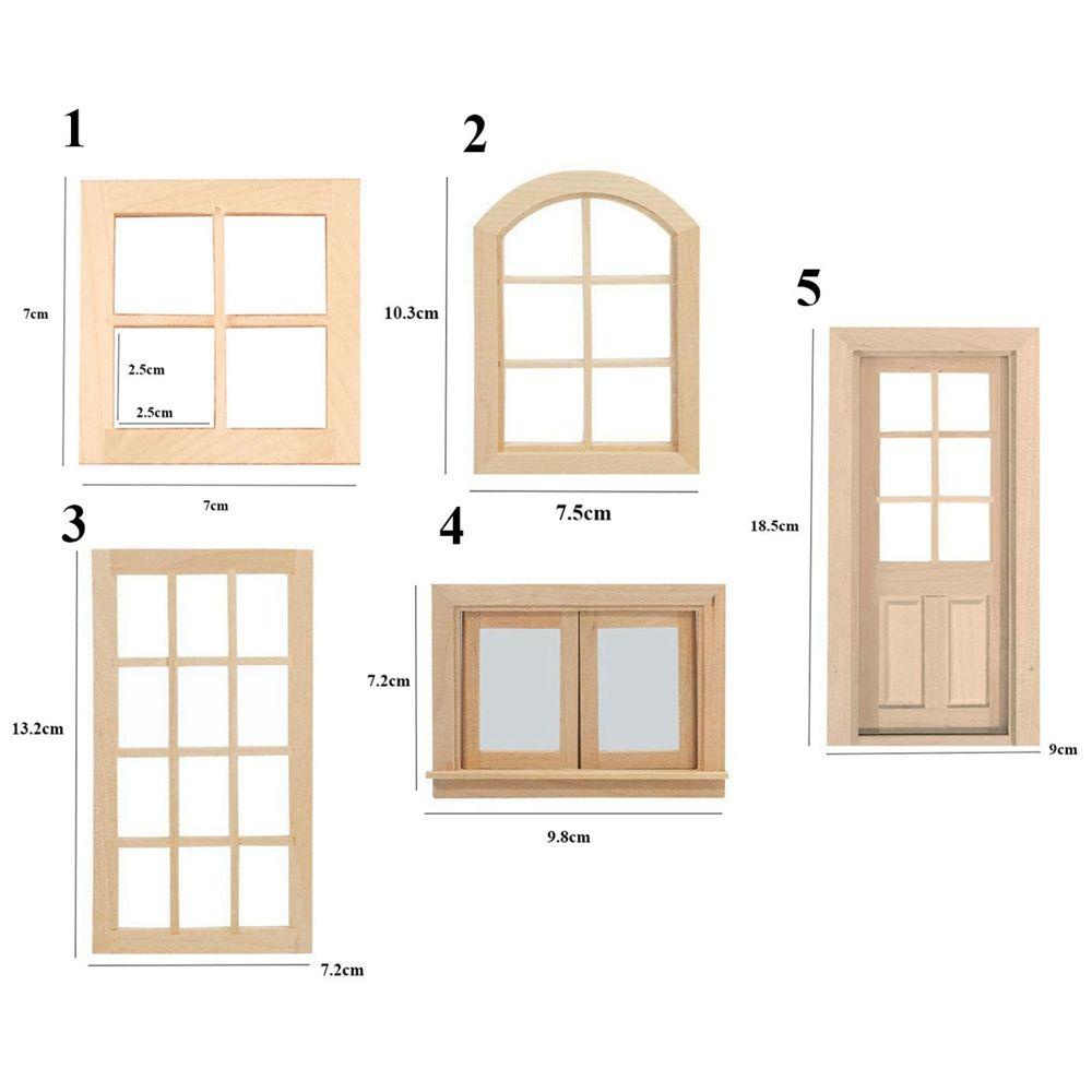 Bộ Bàn Ghế Gỗ 5 Kiểu Độc Đáo Trang Trí Nhà Búp Bê Tỉ Lệ 1 / 12