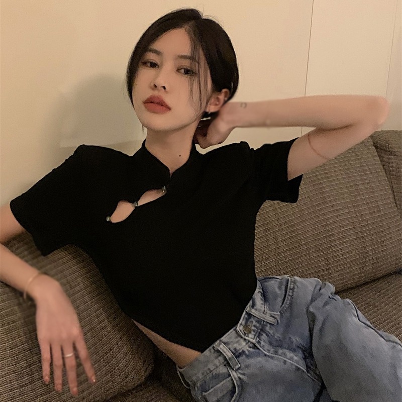 Áo liền quần Tay Ngắn Màu Sắc Thanh Lịch Cho Nữ