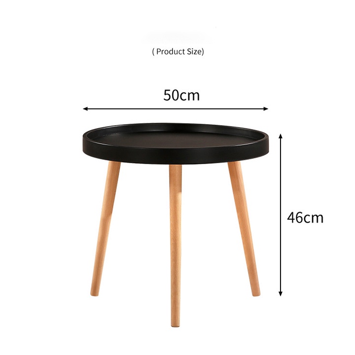 Bàn cà phê 50cm ngồi uống nước, tiếp khách- Bàn Cafe Tròn Ba Chân, bàn uống nước, bàn tròn cafe, bàn sofa