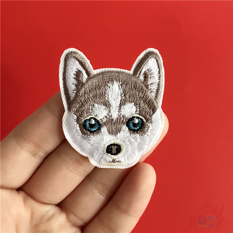 ☸ Sticker Ủi Thêu Hình Chú Chó Dễ Thương Series 02 ☸ 1 Miếng Dán Ủi Quần Áo Hình Chó Husky Corgi Pomeranian Cocker Spaniel Schnauzer Beagle Shih Tzu
