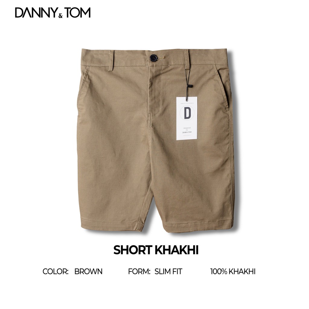 Quần Short kaki nam trẻ trung , Chất liệu kaki cotton cao cấp, form Regular Lịch sự | DANNYTOM