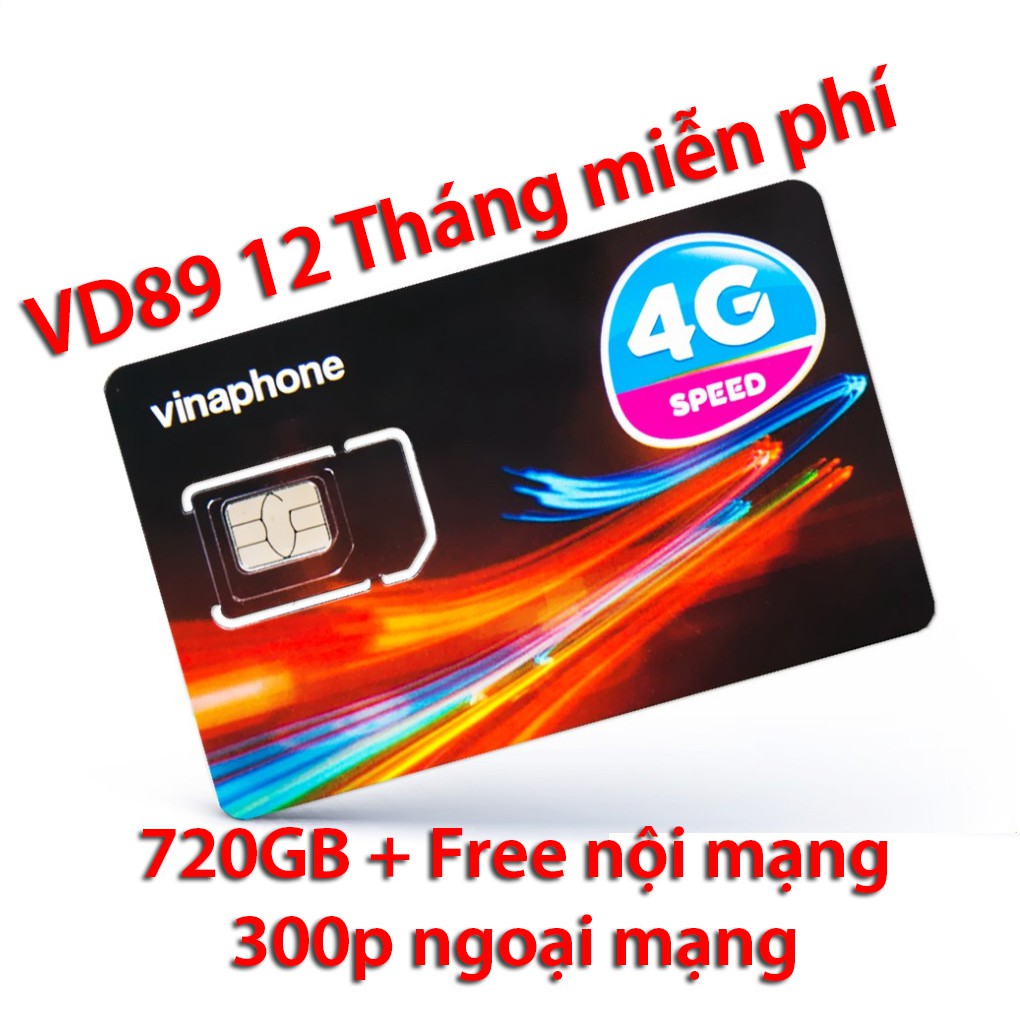 Sim 4G Vinaphone VD8912T Miễn Phí DATA, Thoải Mái Nghe Gọi Trọn Gói 1 Năm Không Phải Nạp Tiền