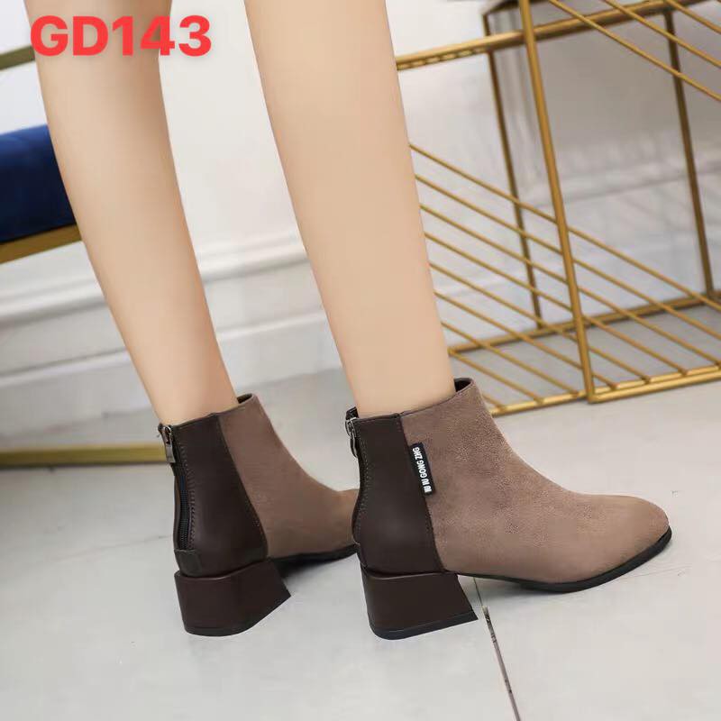 Bốt Da Lộn Pha Da