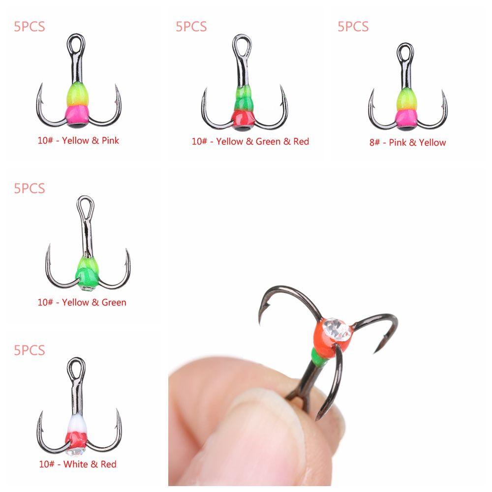 MAG Set 5 Mồi Câu Cá Giả Bằng Thép Carbon Phong Cách Mới # 6 # 8 # 10 #
