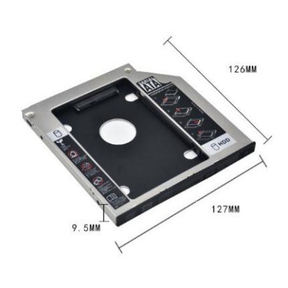 Khay gắn  Ổ Cứng Caddy Bay HDD SSD SATA 3 chất liệu nhôm