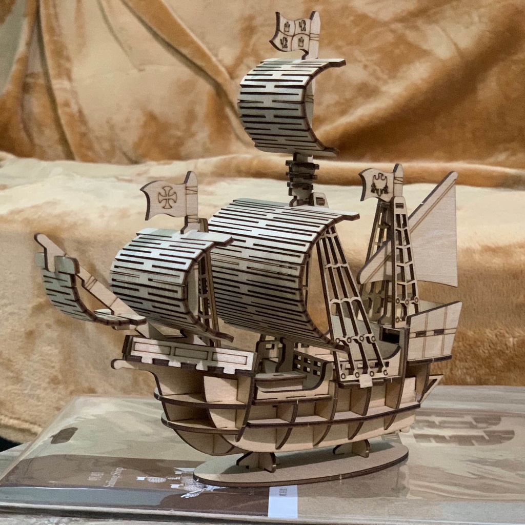 Đồ chơi lắp ráp gỗ 3D Mô hình Thuyền Buồm Sailing Ship