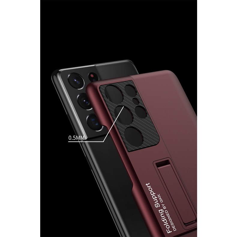 Phù Hợp Ốp Điện Thoại PC Siêu Mỏng Có Ngăn Đựng Bút Cho Samsung Galaxy S23 S22 S21 ultra Plus S23Ultra S23Plus S22Ultra S22Plus S21Ultra S21Plus