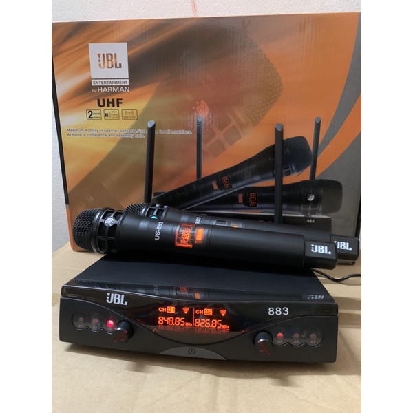 Micro không dây JBL 883 ảnh chụp trên sản phẩm thật bảo hành 6thang