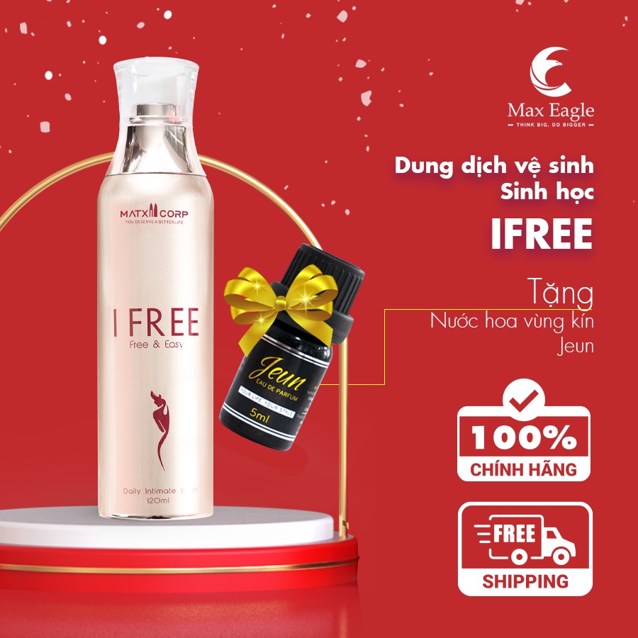 Dung Dịch Vệ Sinh Phụ Nữ Max Health IFREE - Dùng cho cả Nam và Nữ - Hàng chính hãng Matxi Corp - Chai 120ml