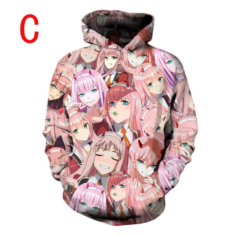 Áo nỉ tay dài in hình nhân vật Anime darling in the franxx | BigBuy360 - bigbuy360.vn