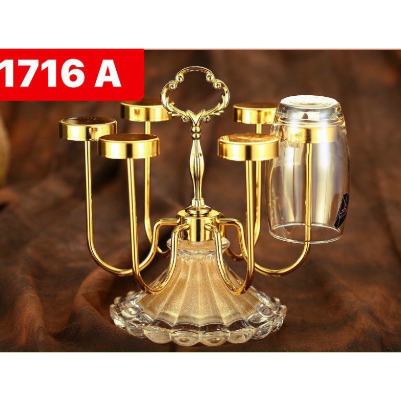 Khay Úp Cốc, Ly Hợp Kim Mạ Vàng Cao Cấp- Phong cách Bắc Âu Sang Chảnh
