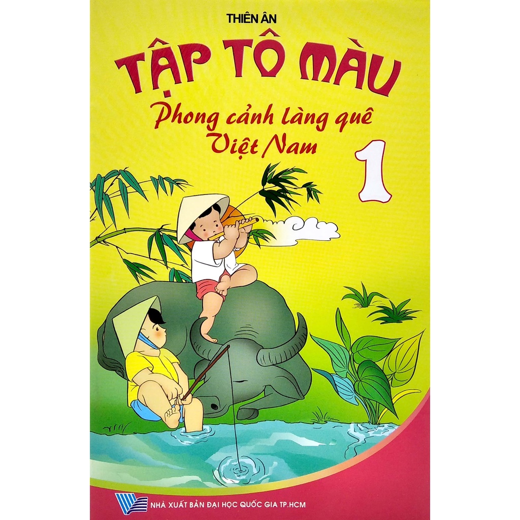 Sách Tập Tô Màu - Phong Cảnh Làng Quê Việt Nam - Tập 1