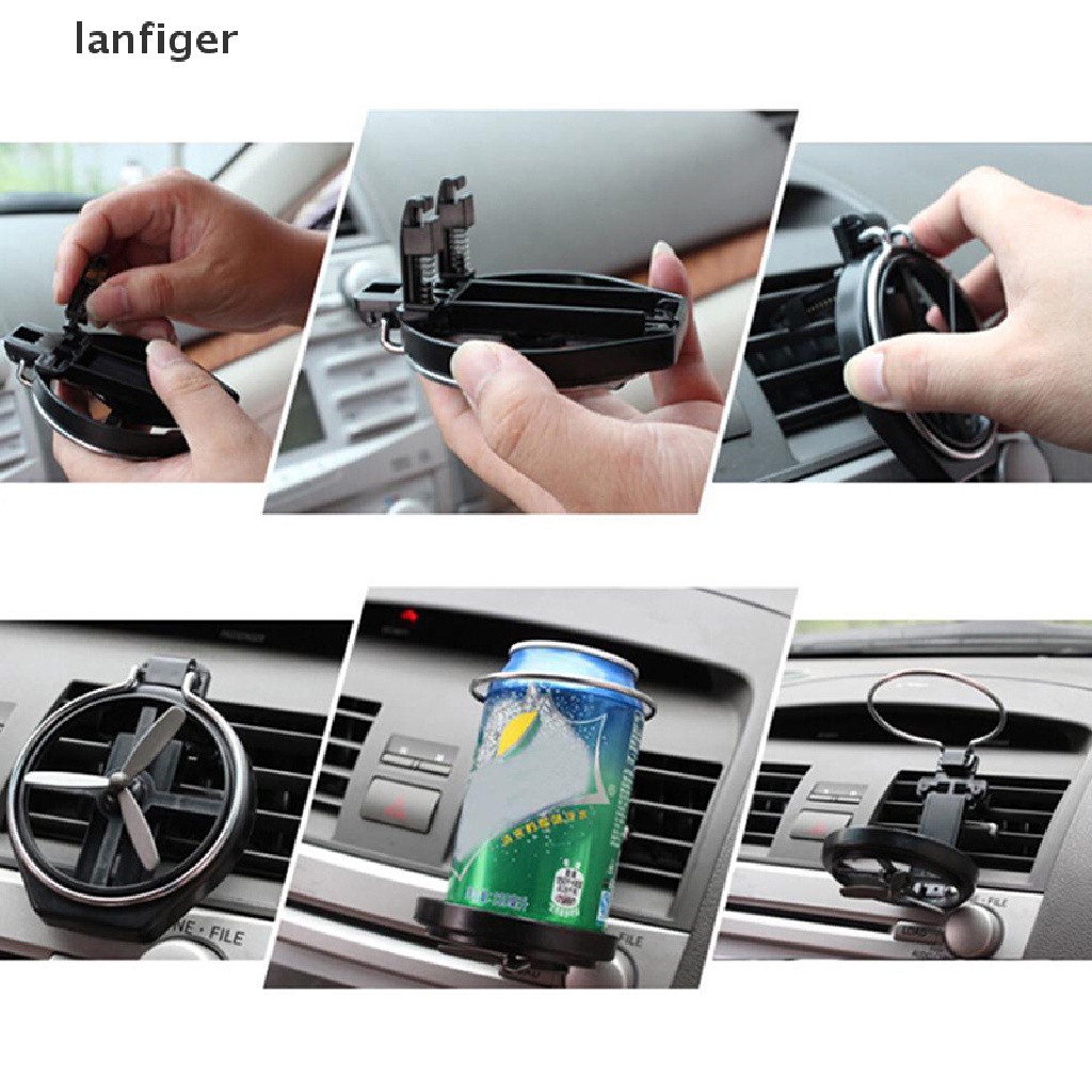 Giá Đỡ Bình Nước Gắn Lỗ Thông Gió Xe Hơi / Xe Tải Gấp Gọn Tiện Lợi