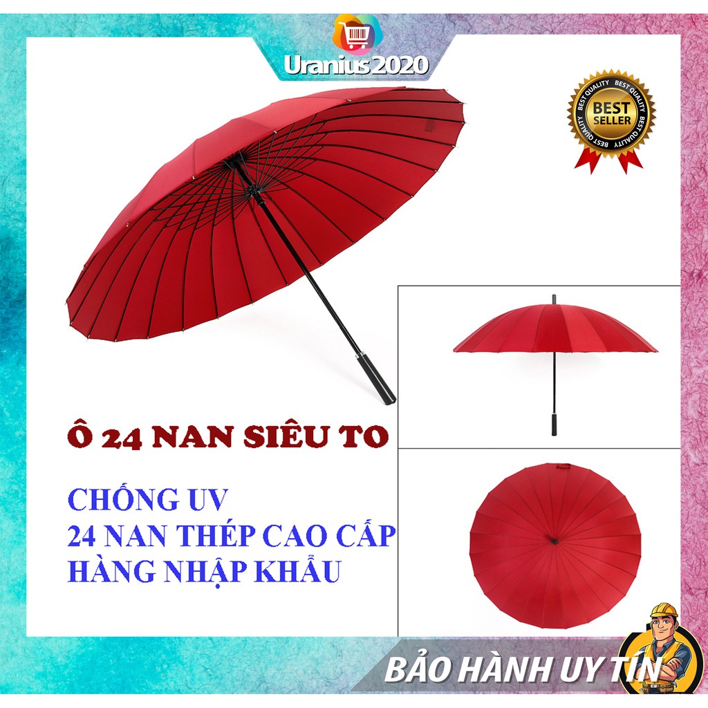 Dù che nắng, Ô dù siêu to che mưa, nắng 24 nan kép cao cấp, chắc chắn, chống gỉ [SALE SẬP SÀN] [SALE LỚN]