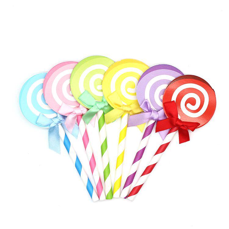 Que cắm kẹo mút sắc màu (6 que)