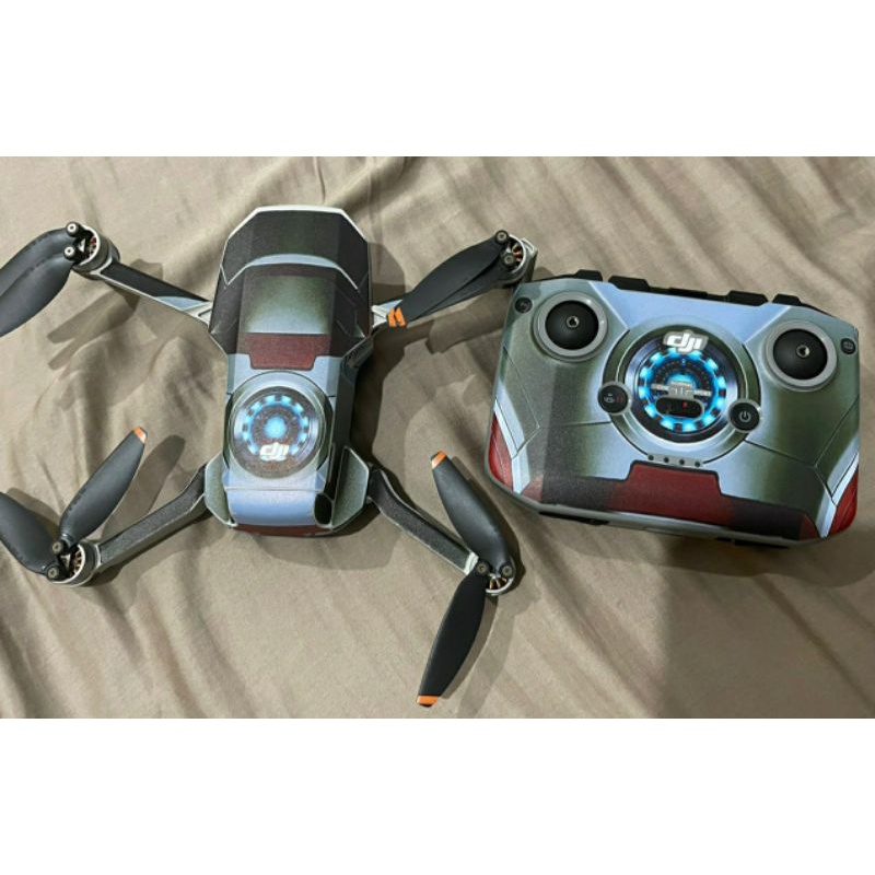 Skin Dán Trang Trí Mavic Mini 2 Iron Man - Dán Full Body Máy - Chuẩn Hình Không Phai Màu