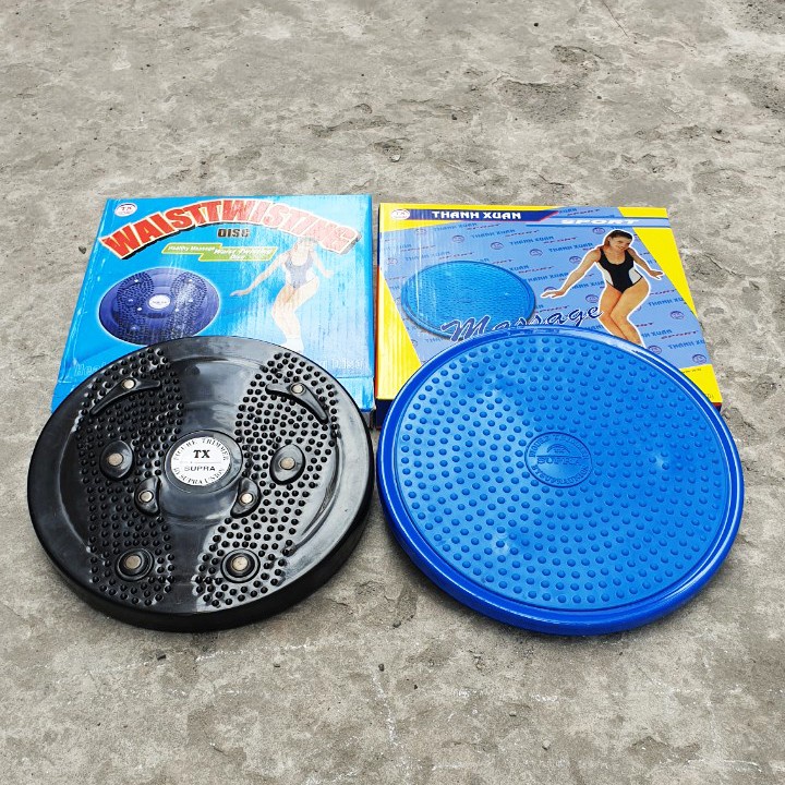 Đĩa Xoay Eo Tập Thể Dục 360 độ Thanh Xuân, bàn xoay tập cơ bụng eo thon giảm cân tại nhà, có hạt massage bàn chân