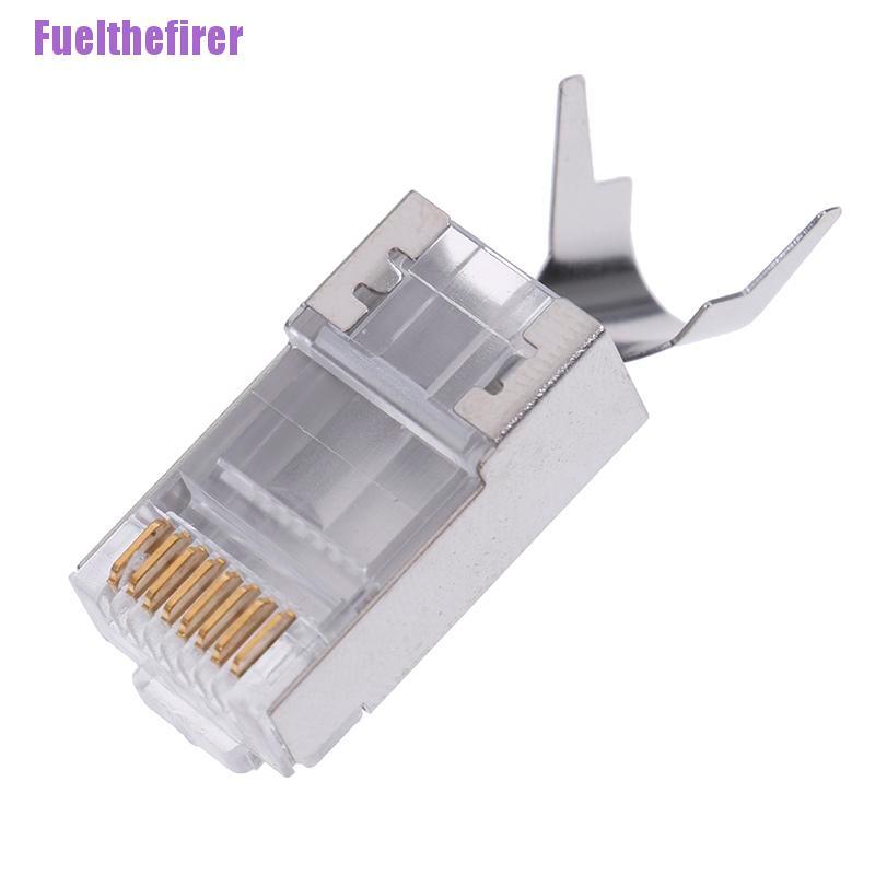 Set 10 Đầu Nối Cat7 Rj45 Cat 7 Pha Lê Ftp Rj45