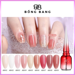 Sơn móng tay sơn gel AS sơn thạch sơn gel thạch dùng máy hơ gel tone thạch hồng nude BỐNG BANG mã ABX 15ml