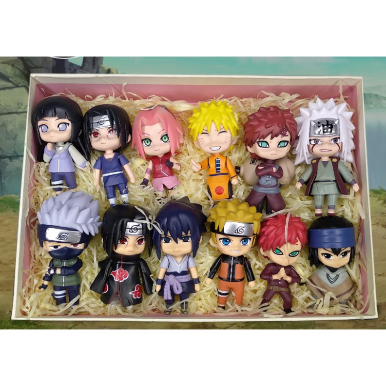 Mô hình Naruto chibi các nhân vật Sasuke Sakura Itachi Kakashi tùy chọn mẫu