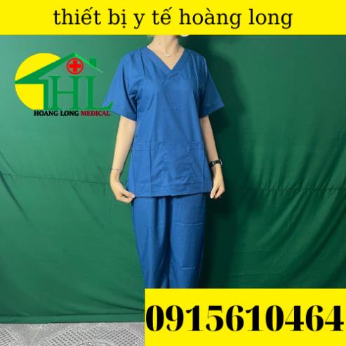 BỘ QUẦN ÁO PHẪU THUẬT CHO BÁC SĨ MÀU XANH CỔ VỊT