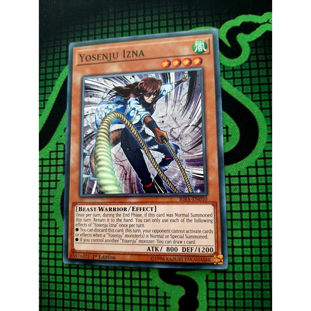 THẺ BÀI YUGIOH NEAR MINT - Yosenju Izna - RIRA-EN010 - Common 1st Edition