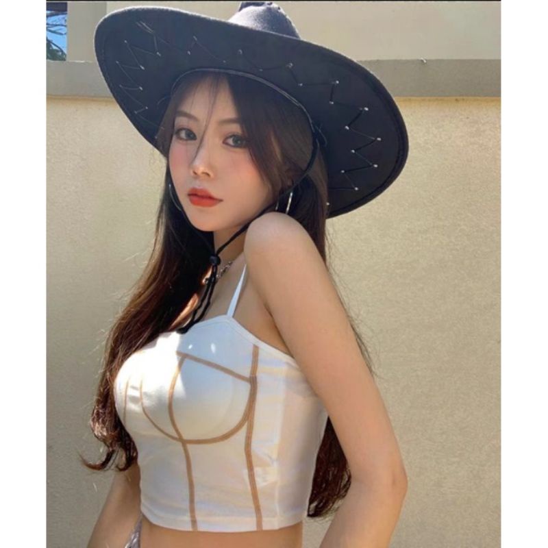 Nón Cao Bồi Chất Liệu Da Lộn Hot Trend