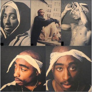 Set 2 Áp Phích Dán Tường Trang Trí Kiểu Hip-Hop Không Có Khung Hình Tupac Amaru Shakur