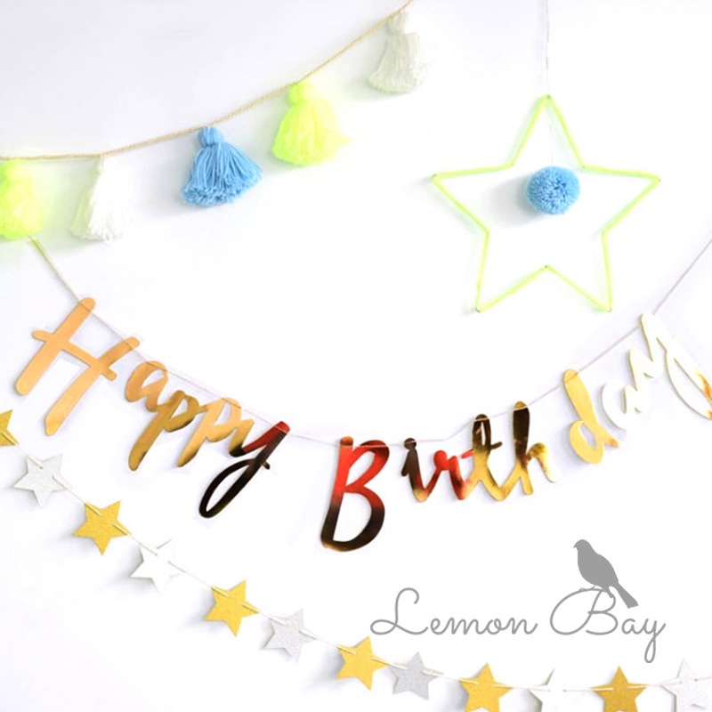 Dây Cờ Treo Trang Trí Tiệc Sinh Nhật Cho Bé