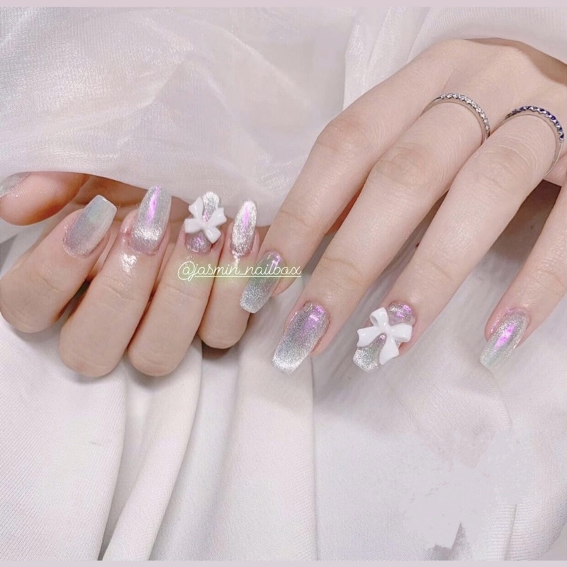 Nailbox thiết kế mẫu charm nơ - có làm theo yêu cầu