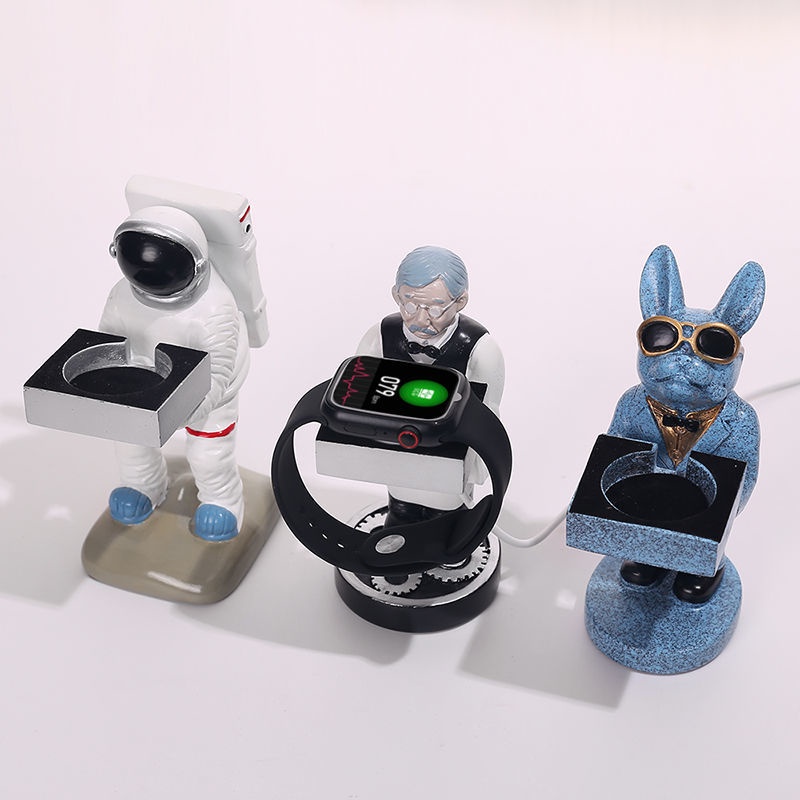 Đế Sạc Không Dây Hình Phi Hành Gia Cho Đồng Hồ Thông Minh Apple Watch 4 5 6 7 8 ultra