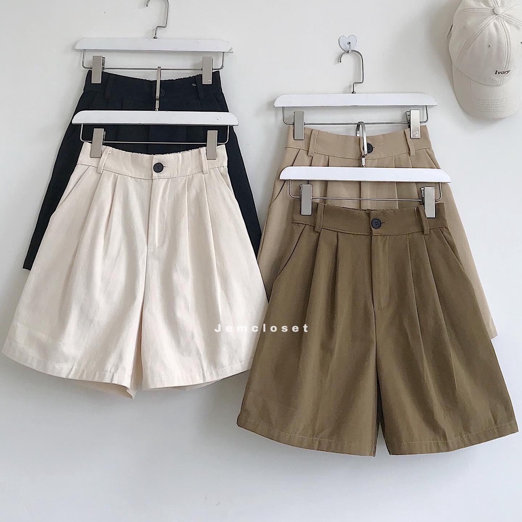 Quần short kaki nữ JEMCLOSET XNG - 2732