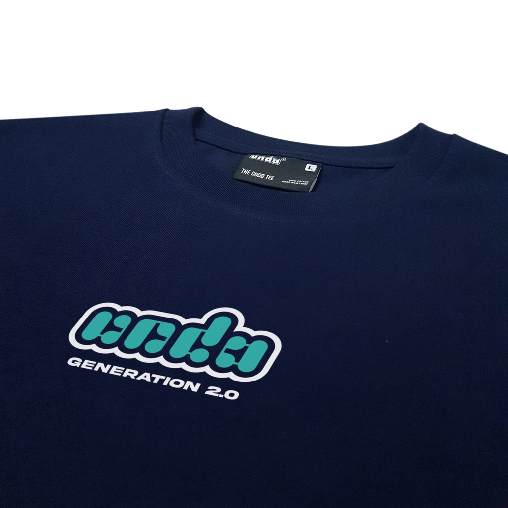 Áo Thun Unisex Undo Generation 2.0 Màu Xanh Navy 100% Premium Cotton - Local Brand Chính Hãng