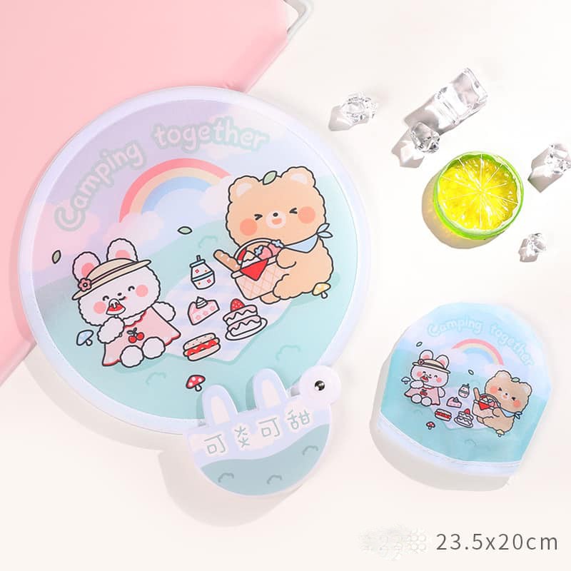 Quạt Gấp Gọn Tự Bung Bỏ Túi Siêu Tiện Lợi - Hot nhất 2021