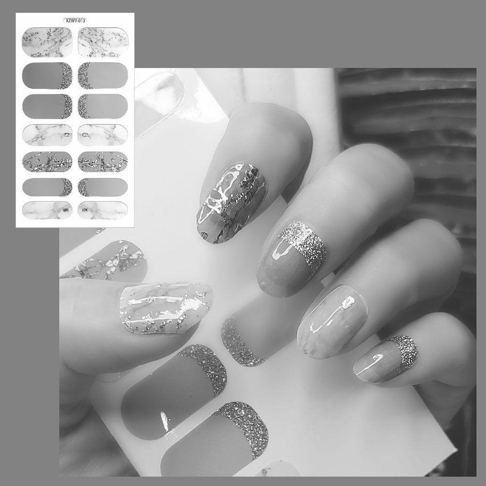 Miếng Dán Trang Trí Móng Tay Màu Đồng DIY