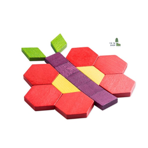 [Hàng Chính Hãng] Đồ Chơi Gỗ Xếp Hình Sáng Tạo Mideer Pattern Blocks 250 chi tiết