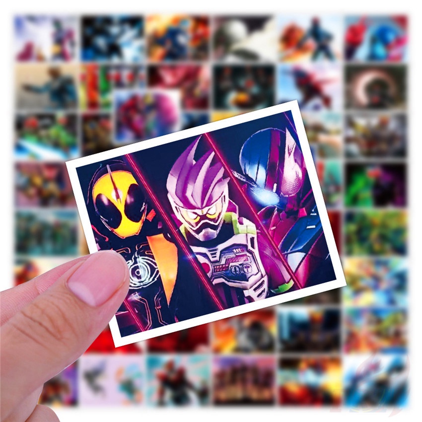 Bộ 100 Cái / Bộ ❉ Hình Dán Người Lái Mặt Nạ ❉ Miếng Dán Hình Kamen Rider Thời Trang Chống Thấm Nước