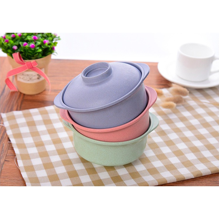 Tô Bát Nắp Ăn Mì Lúa Mạch Kiểu Hàn Quốc