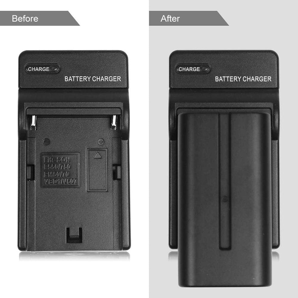 MYRONGVN Bộ Sạc Pin Máy Ảnh Sony NP-F550