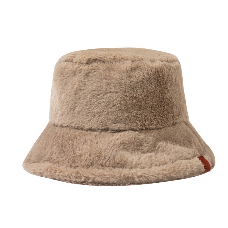 Nón Lông Bucket Trơn Chất Dày Thời Trang Korea