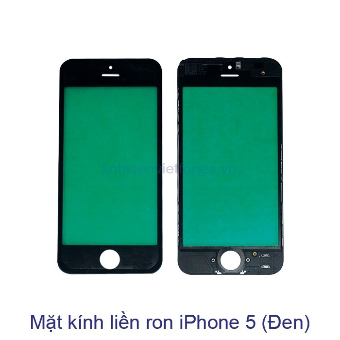 Mặt kính Liền Ron Ép Kính iP 5 (Trắng/ Đen)