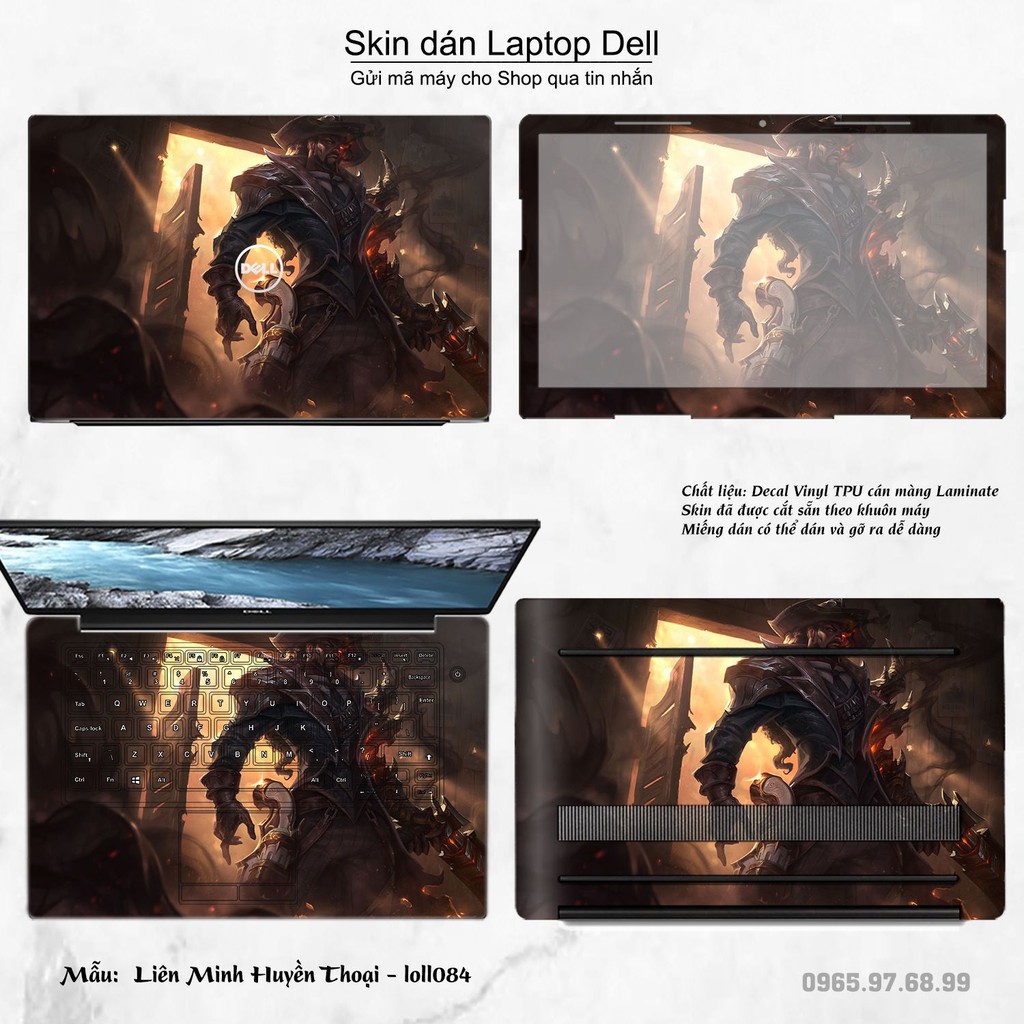 Skin dán Laptop Dell in hình Liên Minh Huyền Thoại nhiều mẫu 12 (inbox mã máy cho Shop)