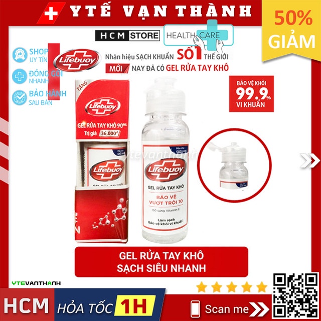 Gel Rửa Tay Khô Lifebuoy (90ml Bản Giới Hạn) | Sát Khuẩn Lifebouy Lifeboy -VT0675