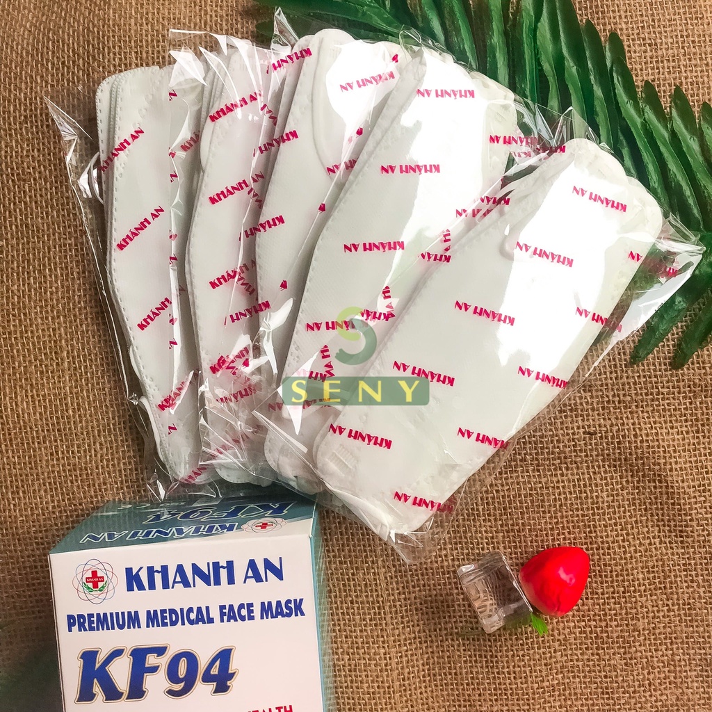 Khẩu trang kf94 4d mask 4 lớp kháng khuẩn Khánh An bảo vệ hô hấp hộp 30 cái_KAKF94O