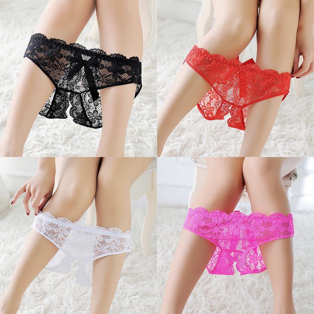 OCEANMAP Quần Lót Hở Đáy Phụ Nữ Nơ Đồ Lót